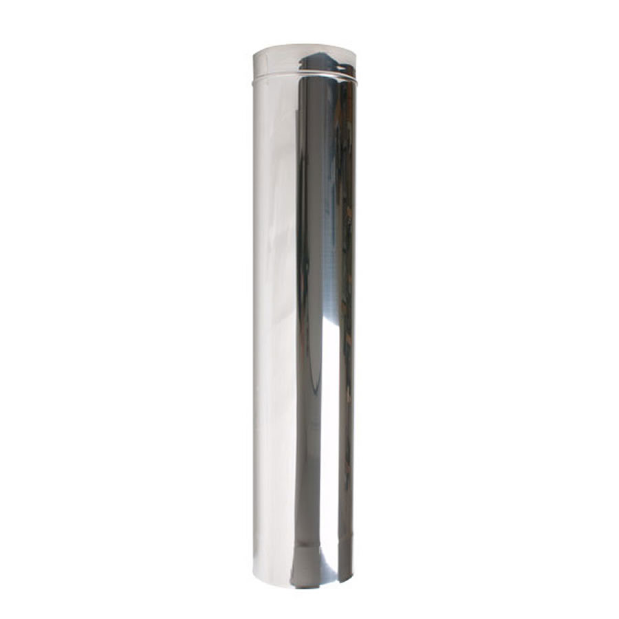 Straight Length 1000mm Twin Wall Insulated Flue Pipe