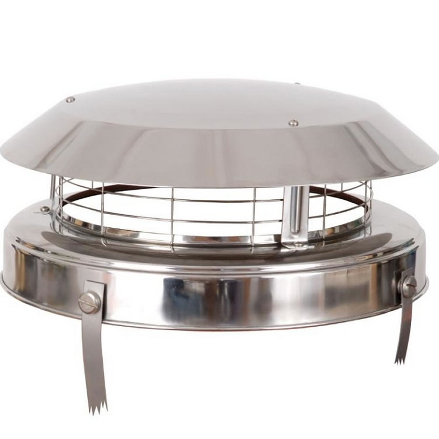 Colt Top 2 Stainless Steel Chimney Cowl and Bird Guard