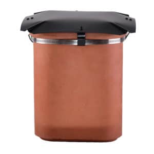 Black Square Chimney Cowel Cap