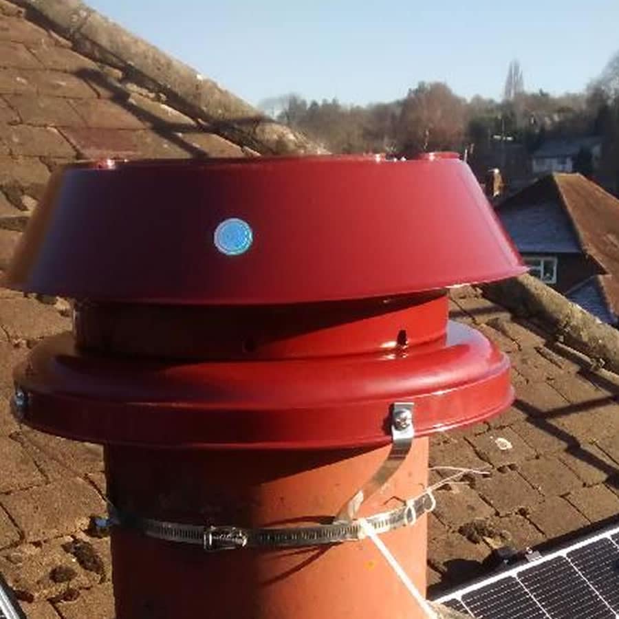 Colt Top All Purpose Chimney Cowl and Oversized Adaptor Plate