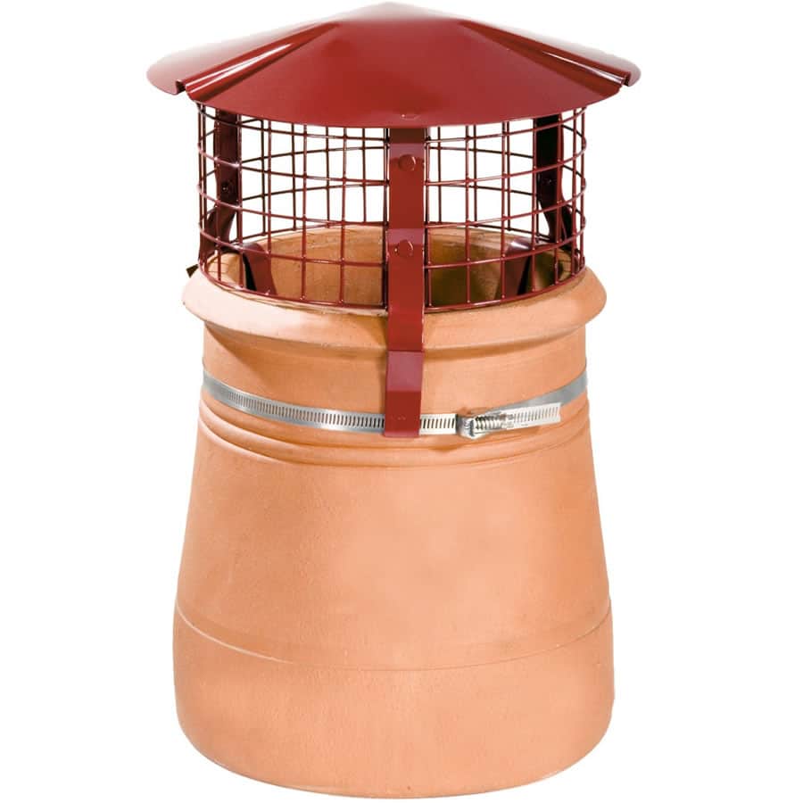 Stainless Steel Anti Bird/Rain Chimney Cowl Cap with Mesh Fits Most Standard Chimney Pots 