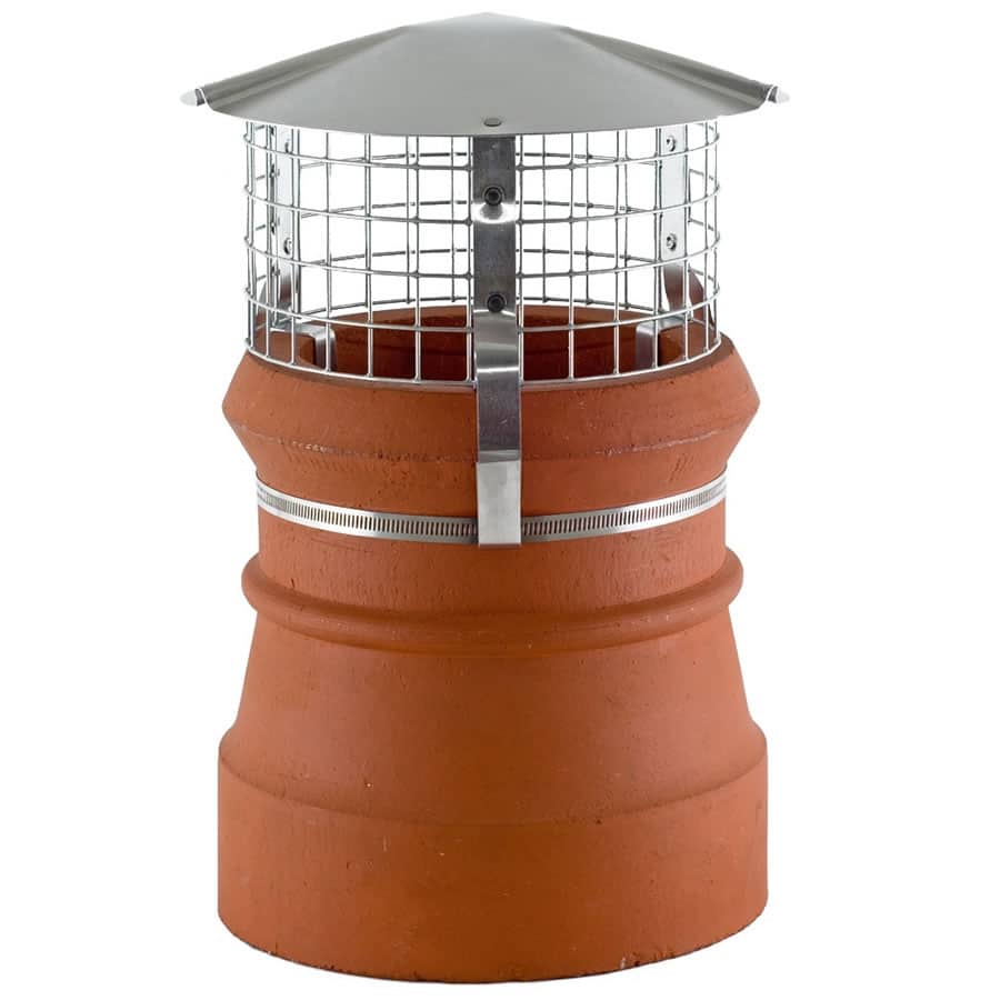 Brewer Chimney Cowl Bird and Rain Guard - High Top