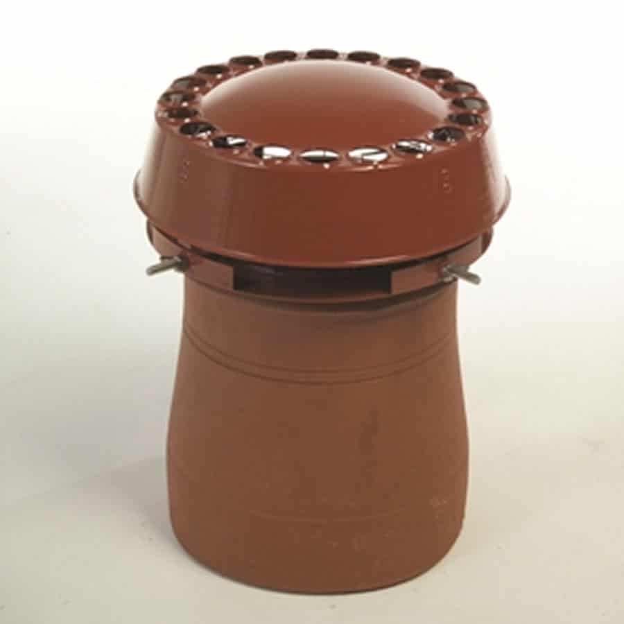Chimney Cowl Products Anti Downdraught Chimney Cowl - Terracotta Finish