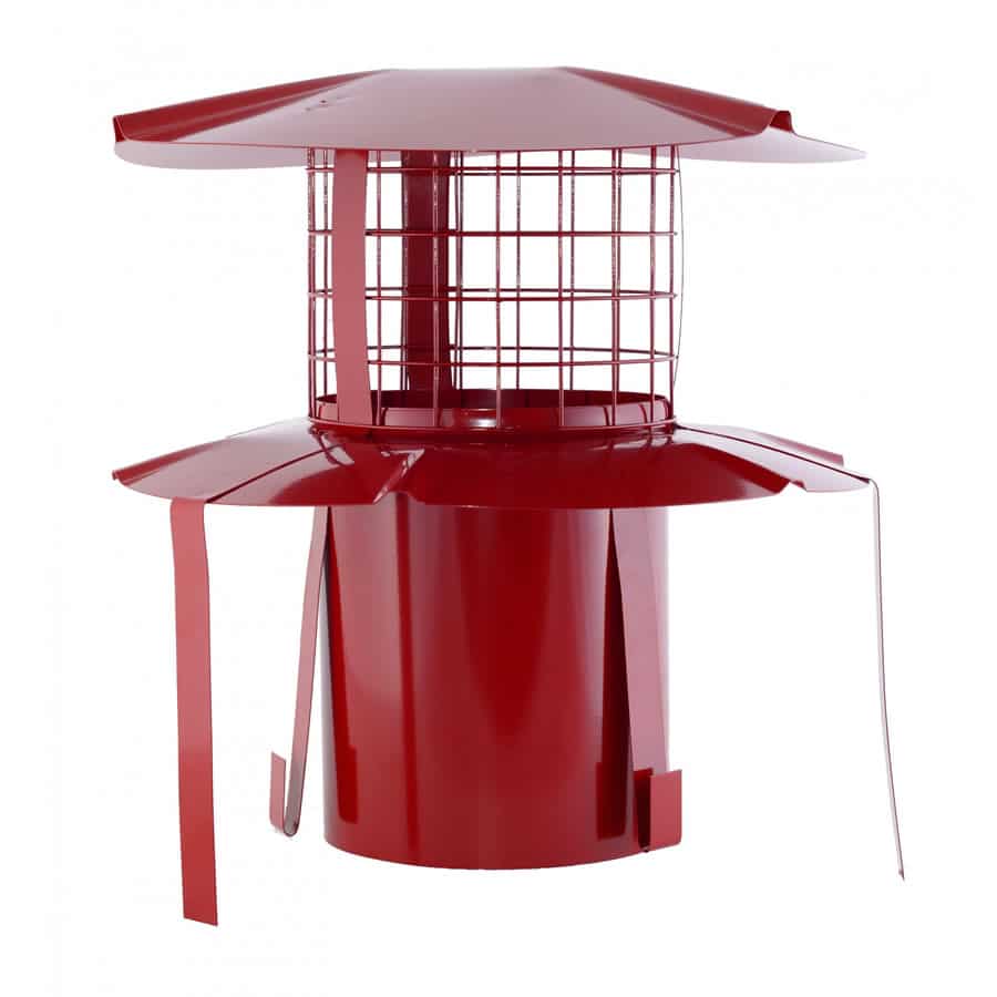 CHIMNEY COWL BIRD GUARD 6" POT HANGER GALVANISED STEEL ROOF CHIMNEY POT