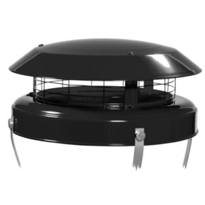 Black Colt Top 2 Anti Downdraught Chimney Cowl
