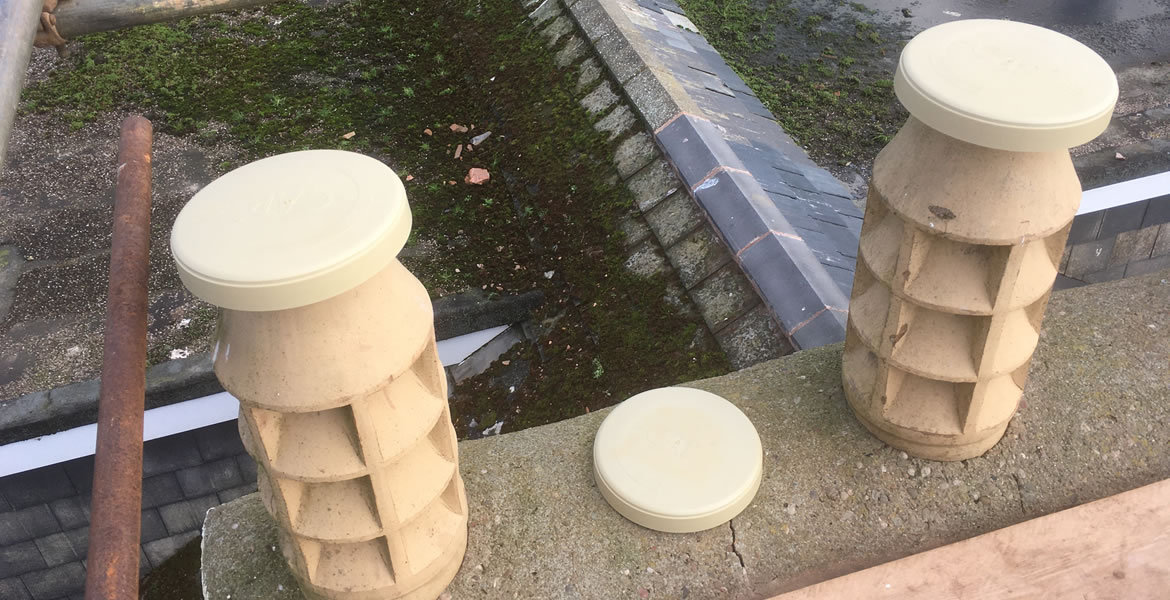 Disused Chimney Cap Buff Stone