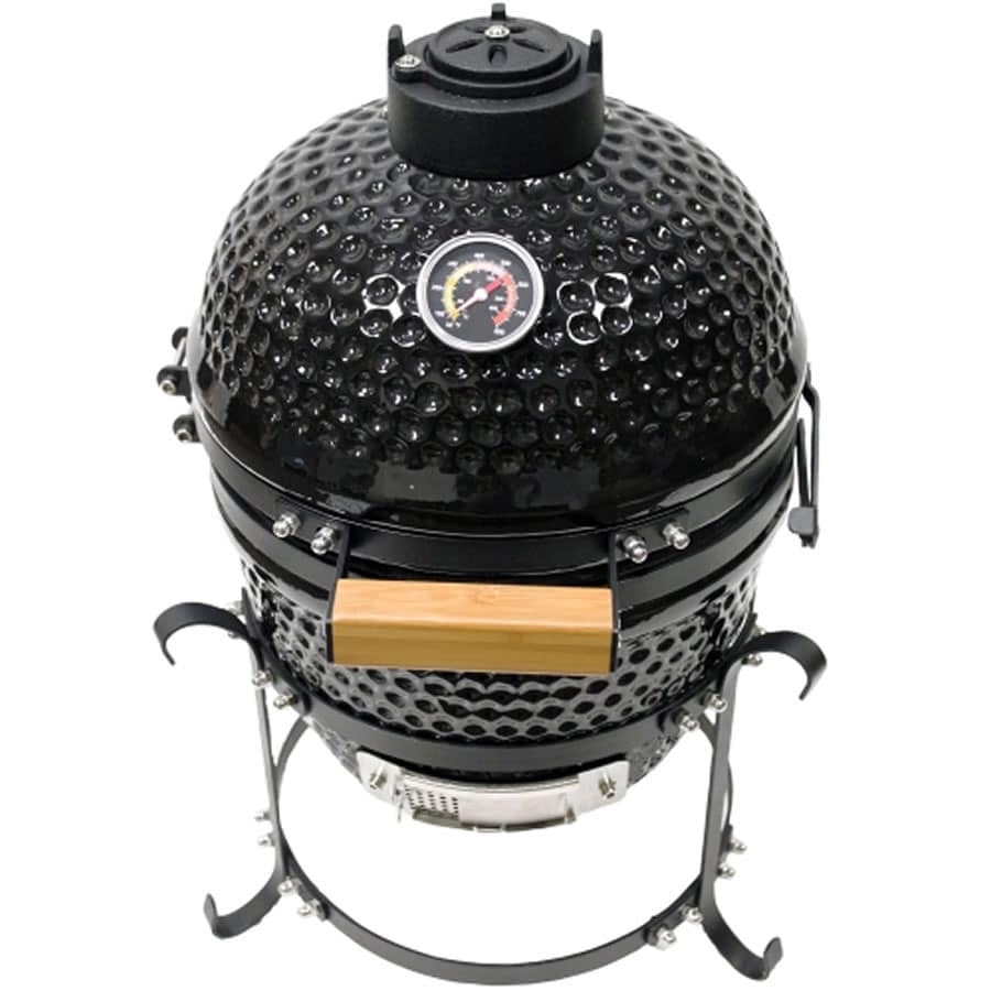 Kamado Portable Ceramic Grill and Smoker 13 inch BBQ