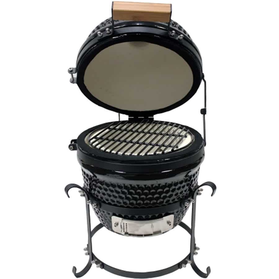 Kamado Portable Ceramic Grill and Smoker 13 inch BBQ