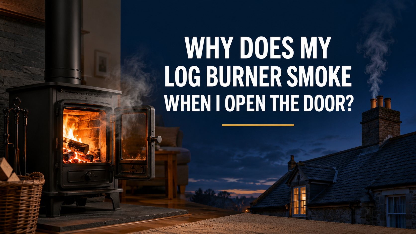Why Does Smoke Come Into the Room When I Open My Log Burner Door?