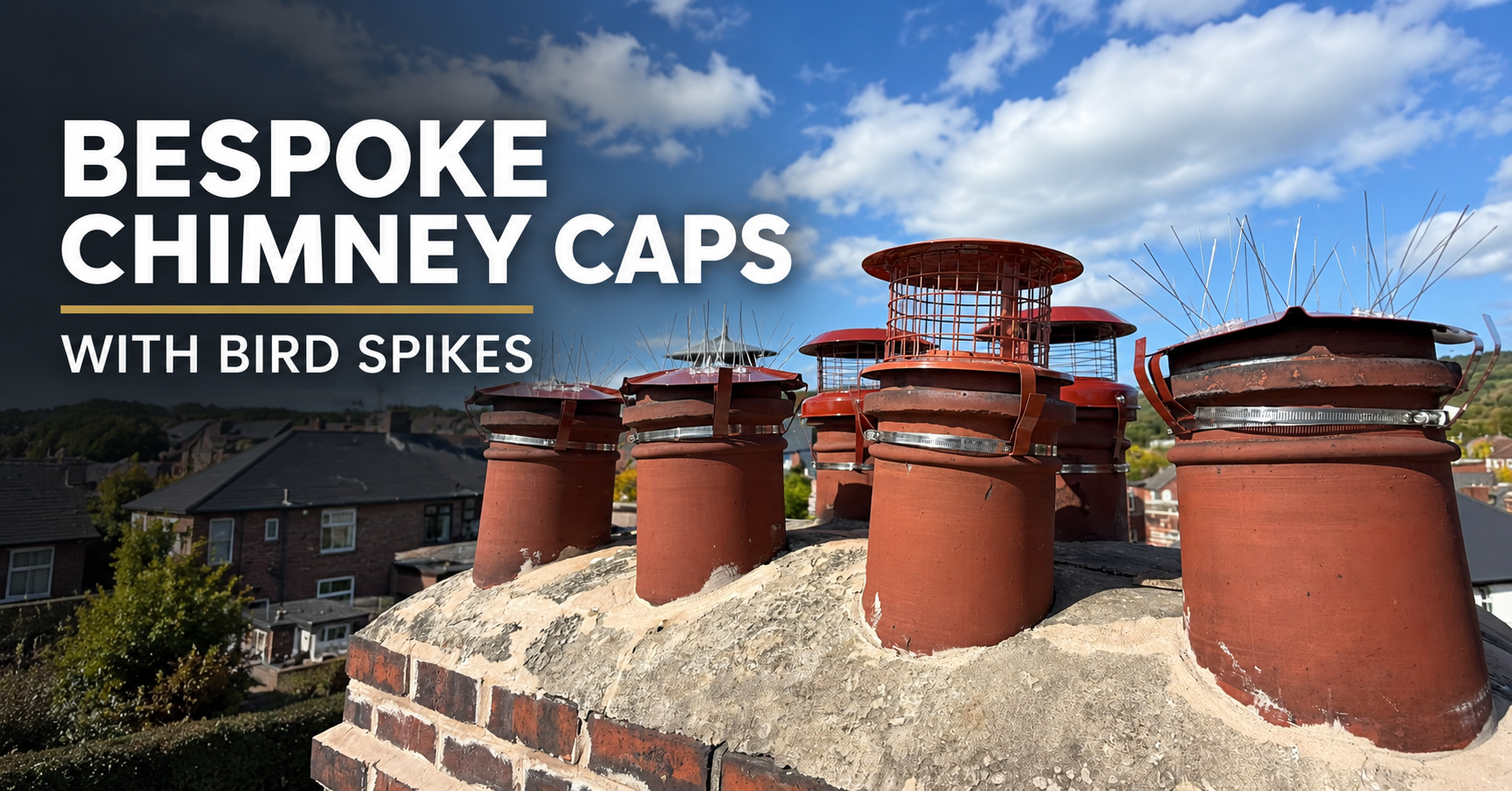 Discover our Disused Chimney Cap with Bird Spikes through a real customer project, combining chimney protection, ventilation and bird deterrence.